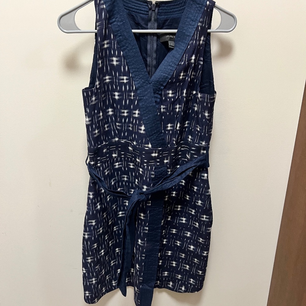 Belted shift dress